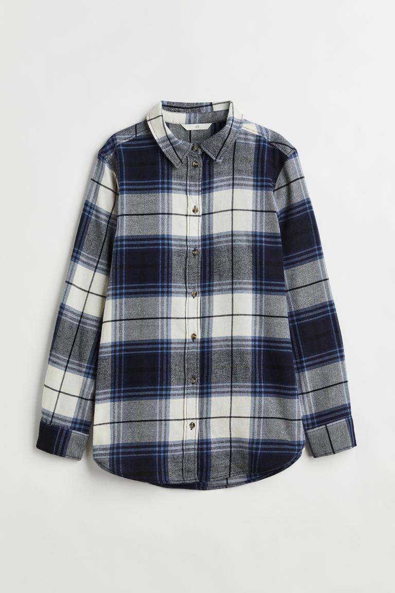 H&M + Cotton Flannel Shirt