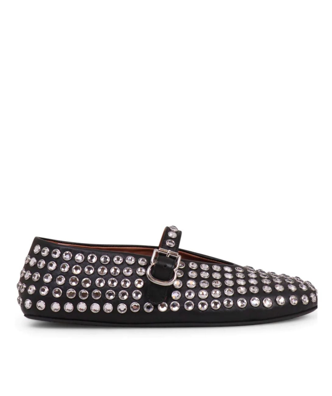 Alaia + Alaia Stud Ballerina Strap Flats