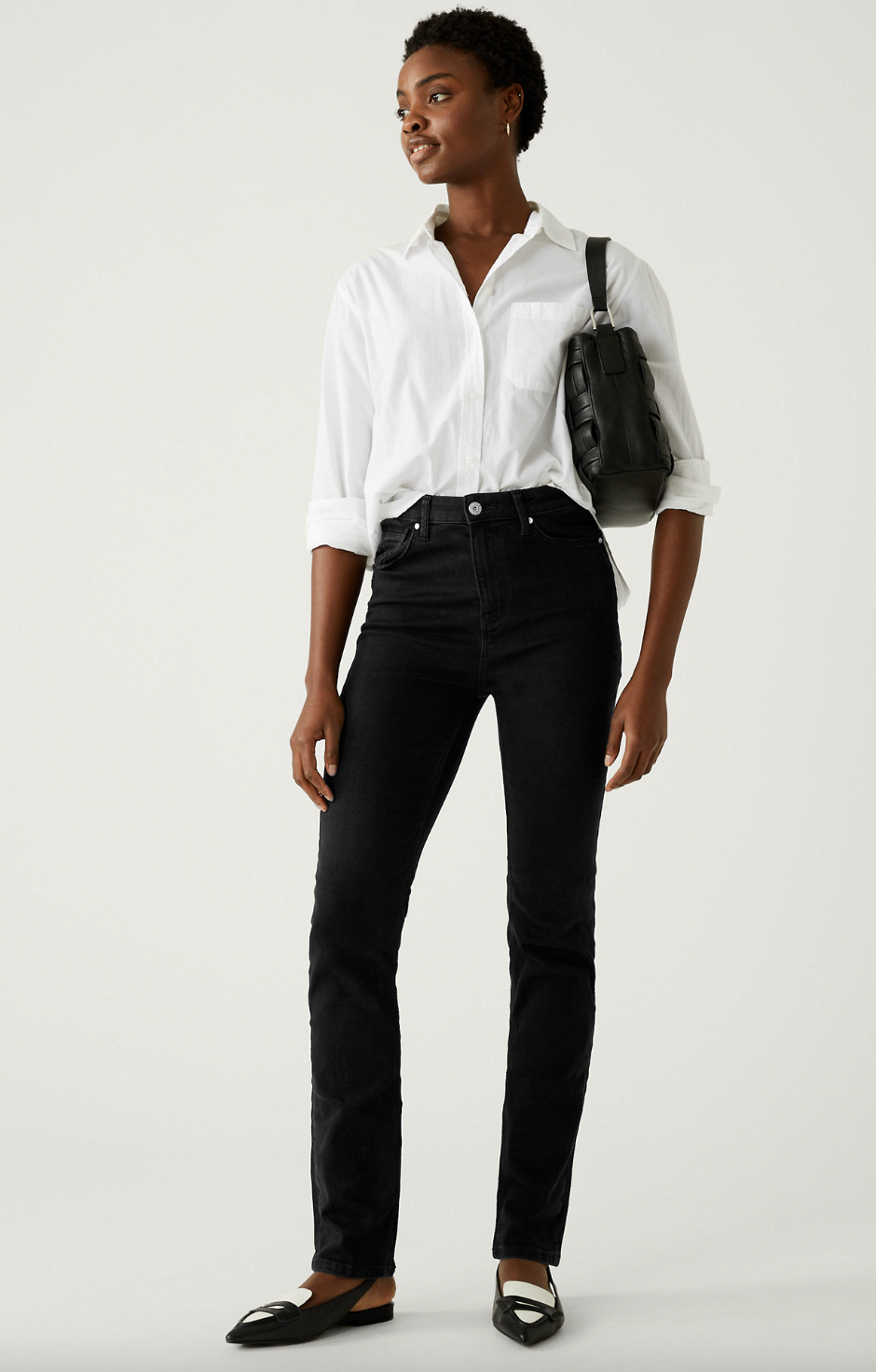 Marks & Spencer + Sienna Supersoft Straight Leg Jeans