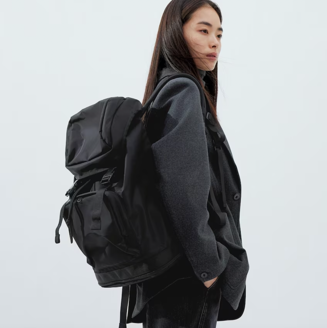 Clare V. Agnes Backpack in Black