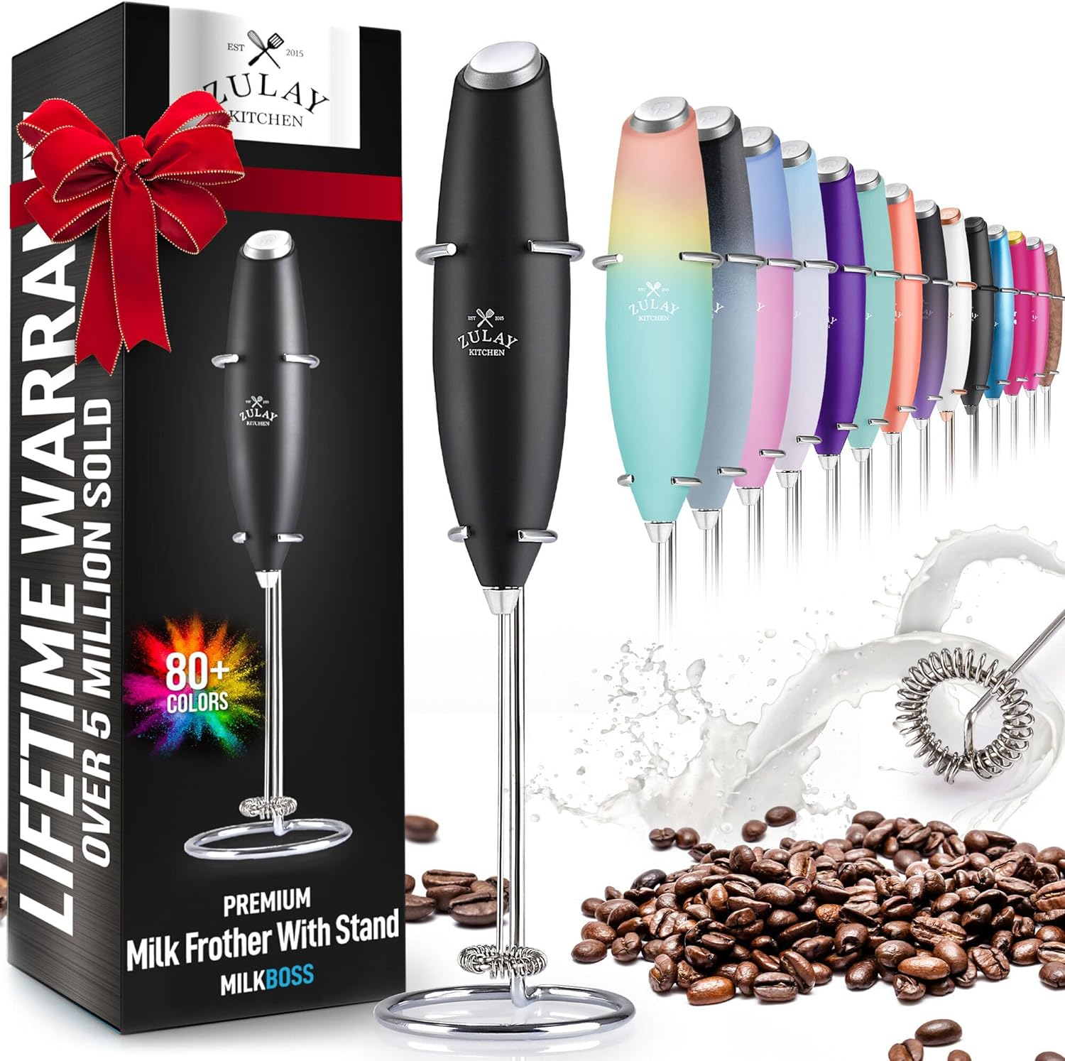 Zulay Kitchen + Powerful Milk Frother