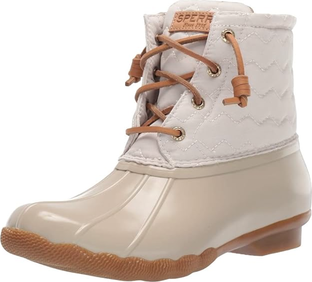 sperry saltwater quilted chevron duck boots