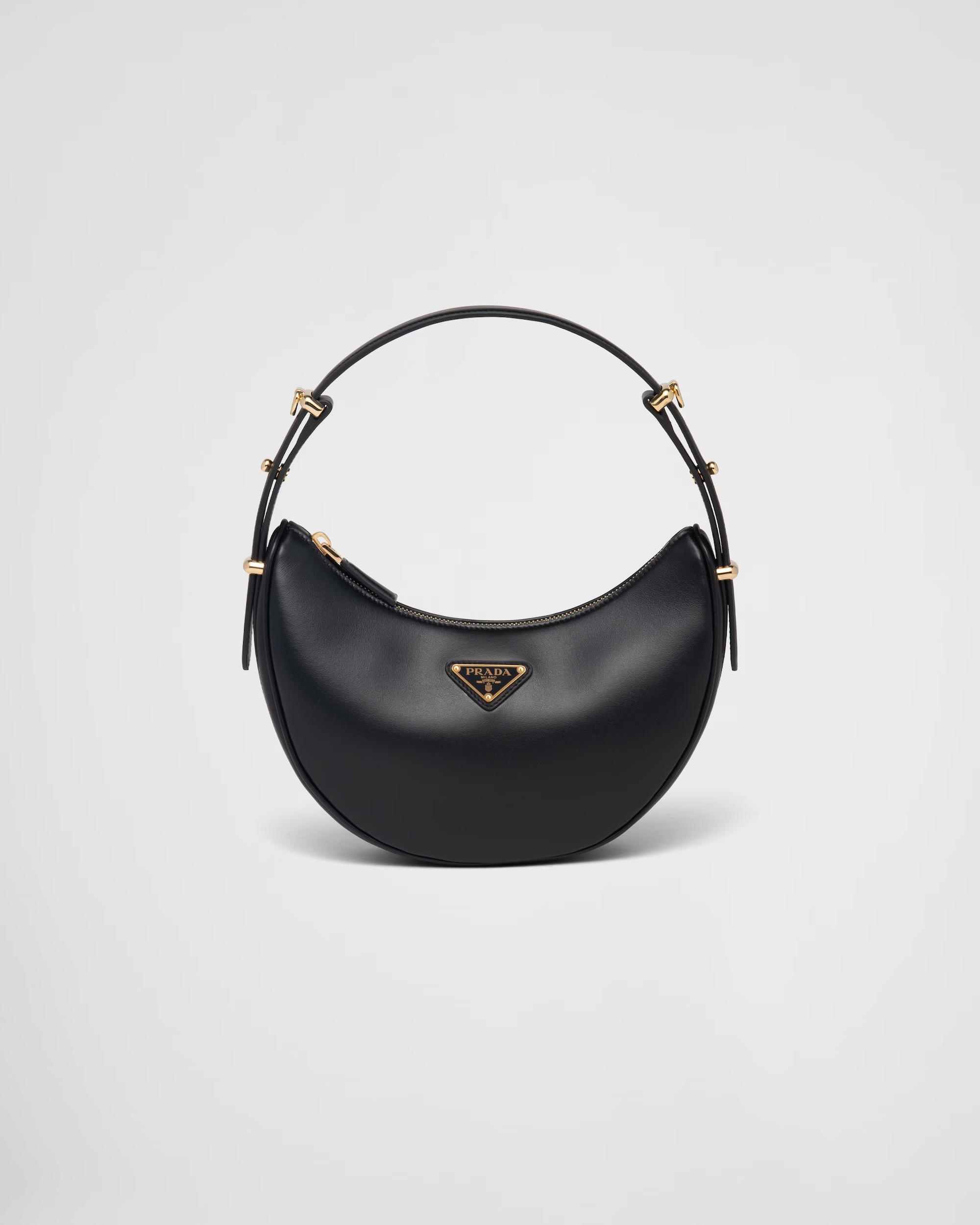 Black Re-nylon And Saffiano Leather Pet Bag