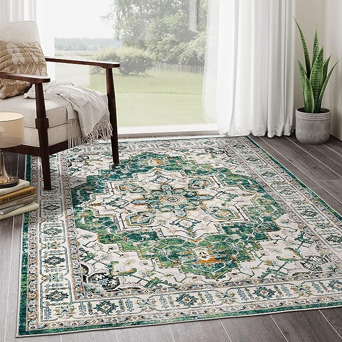 Zesthome + 5′ x 7′ Vintage Medallion Rug