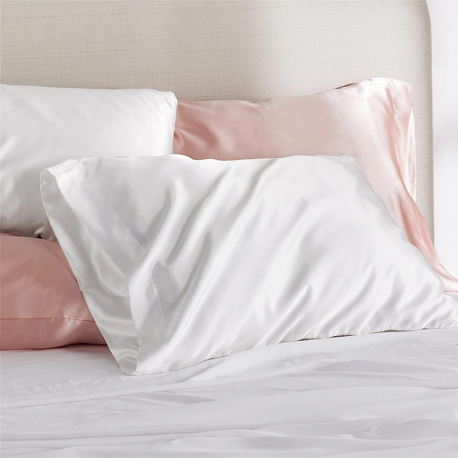 Bedsure + Satin Pillowcase Queen Set of 2