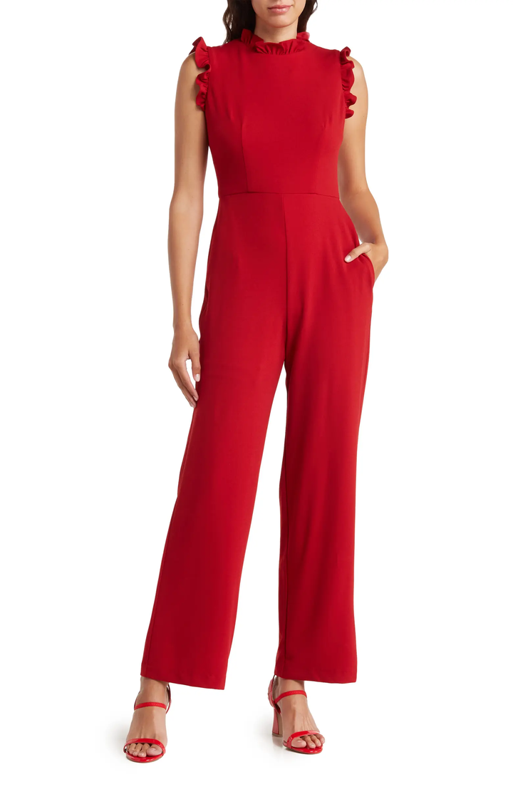 Cute Red Jumpsuit  Red outfit, Red jumpsuit, Summer photoshoot