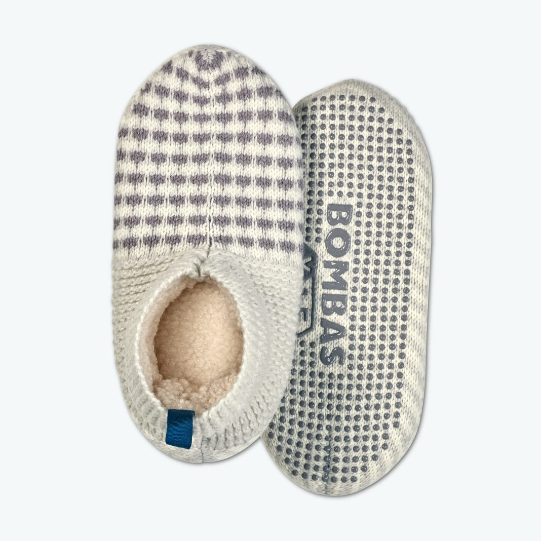 Bombas + Youth Classic Gripper Slipper (Sherpa Lined)