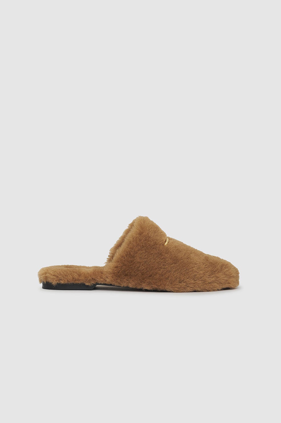 Anine Bing + Shearling Mules