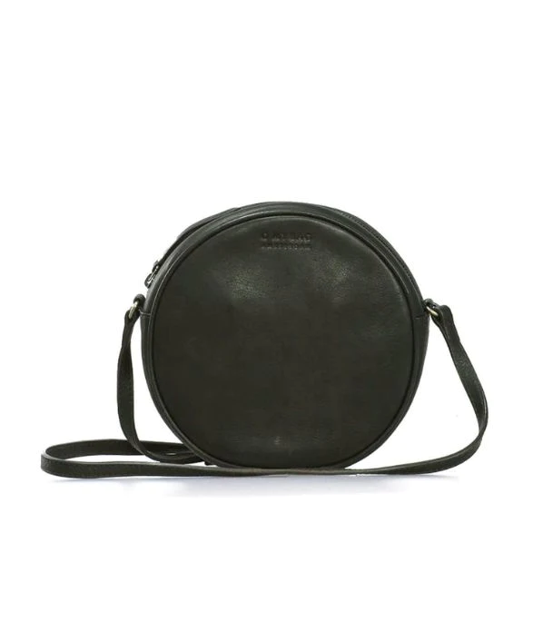 Coach Coachtopia Wavy Crossbody Wallet Bag in Black Pebble Leather