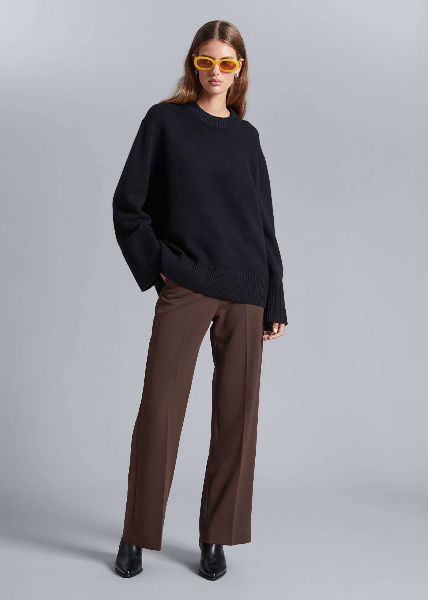 & Other Stories + Wide Press Crease Trousers