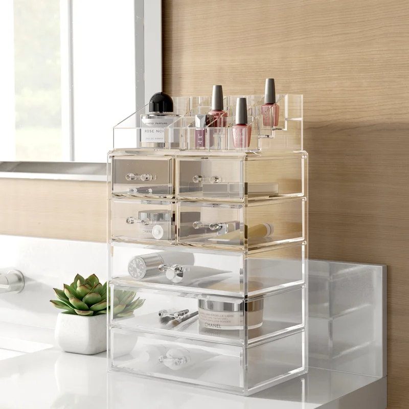 Rebrilliant + Elizabeth-Marie Acrylic Makeup Organizer