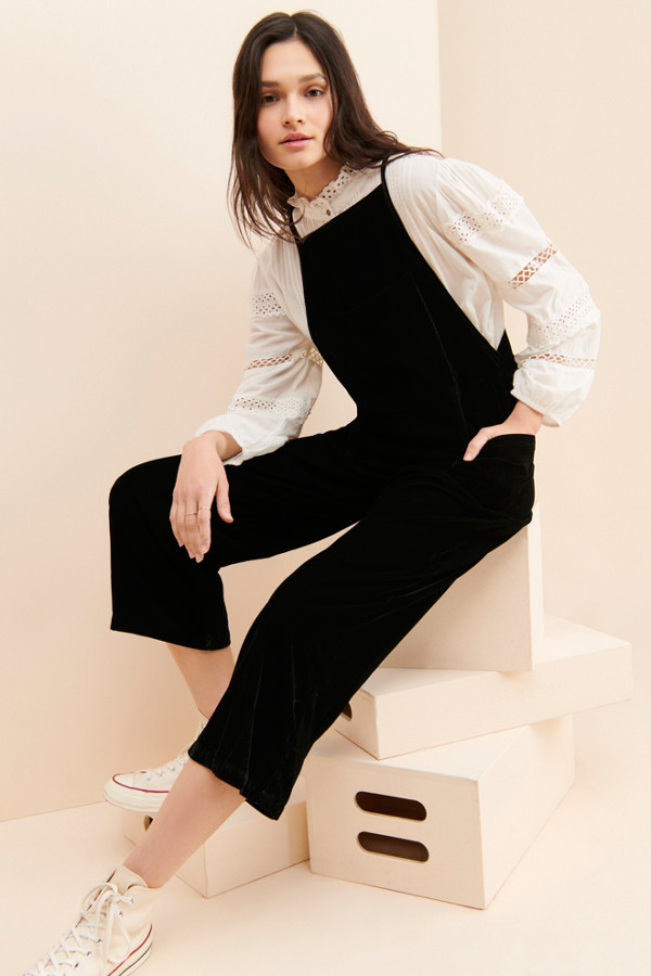 OneTeaspoon Velvet Night Lover Overalls - Main Image
