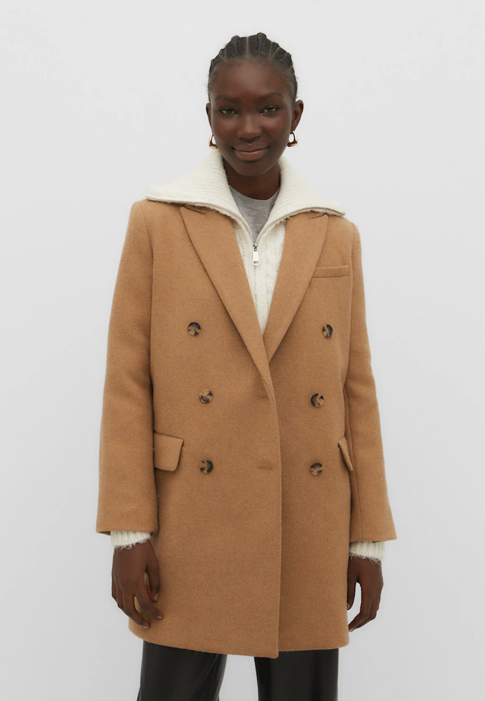 Stradivarius Wool Blend Coat