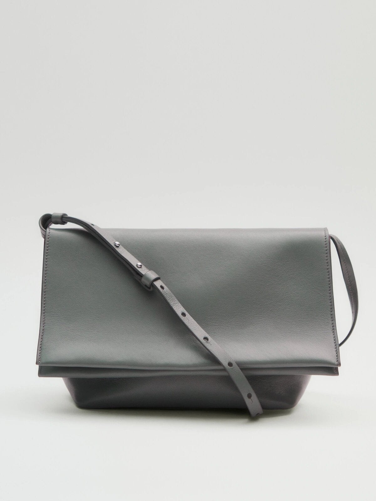 Massimo Dutti + Nappa Leather Crossbody Bag