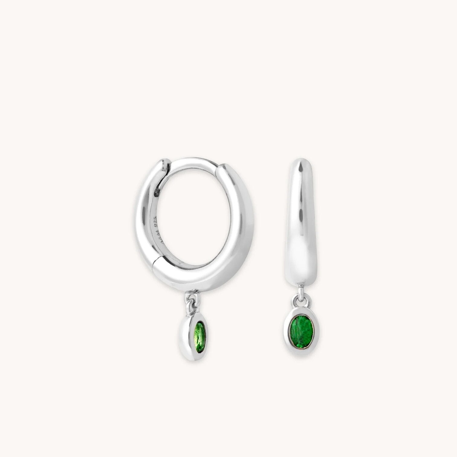Louis Vuitton Silver Nanogram Hoop Earrings