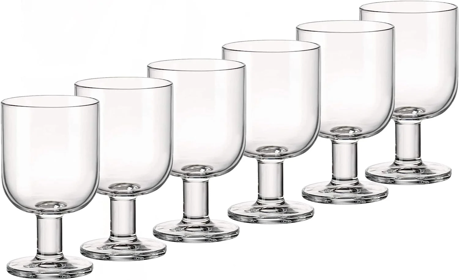 Bormioli Rocco + Hosteria Set Of 6 Stackable Wine Glasses
