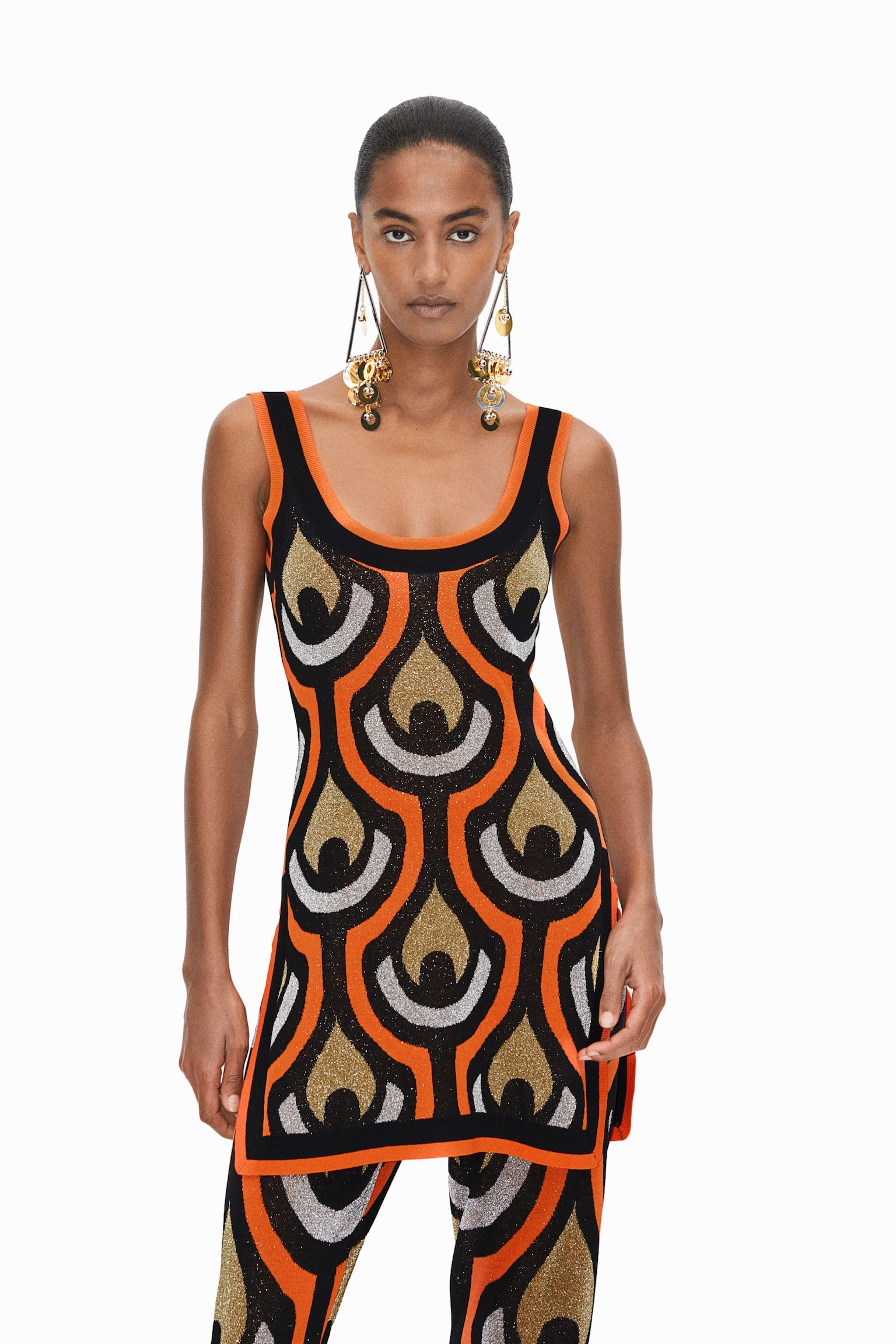 Rabanne Off-White Chain Minidress