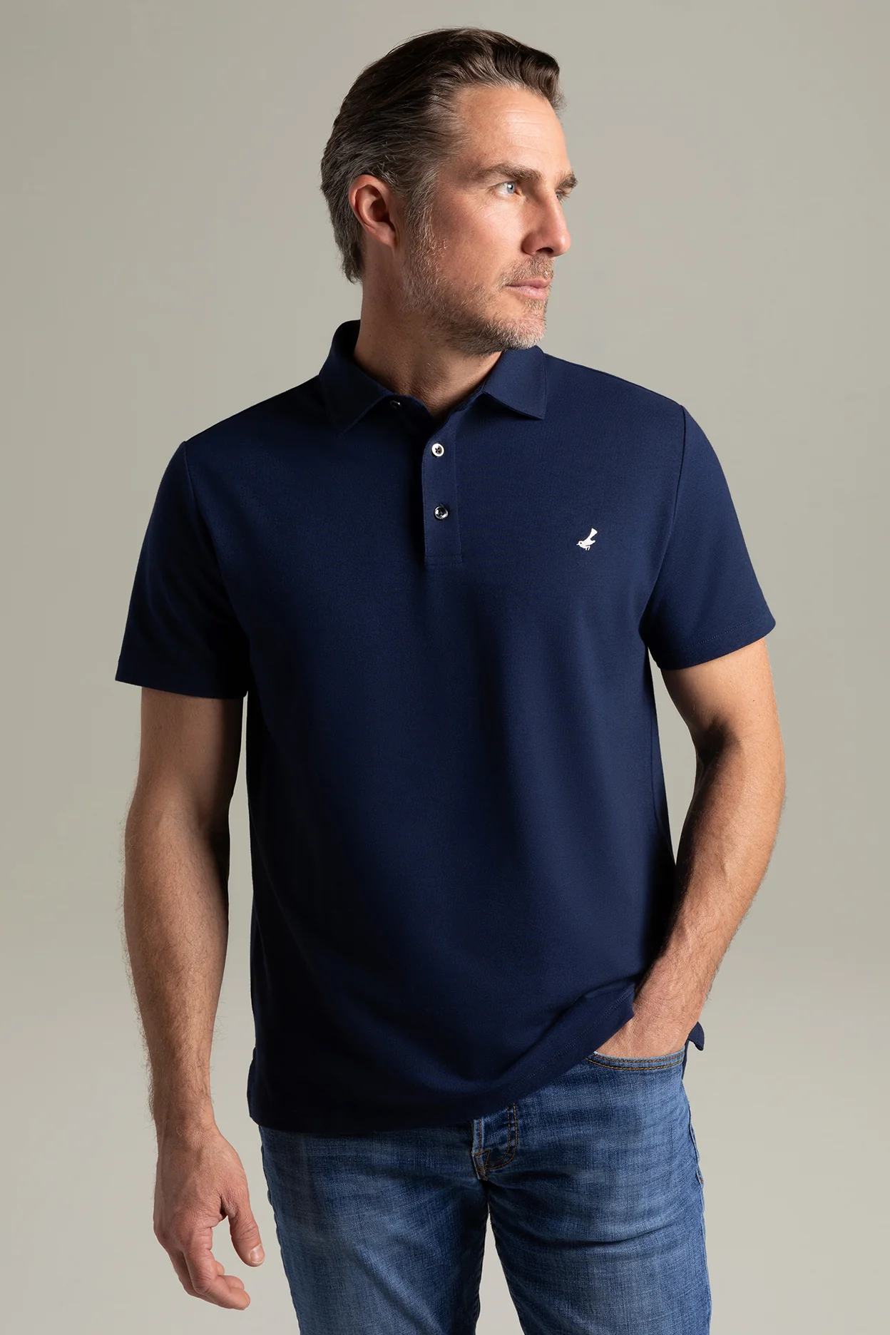 HyperNatural + El Capitán Classic Fit Micro-Pique Polo with Hyper-Cool Jade