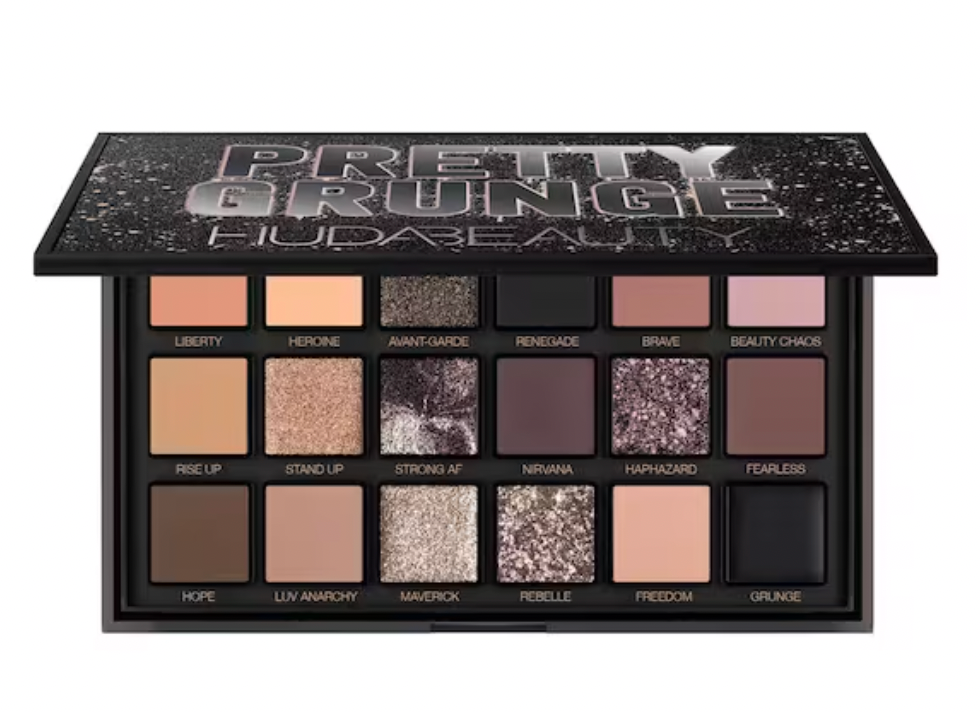 Huda Beauty + Huda Beauty Pretty Grunge Palette mit 18 Lidschatten