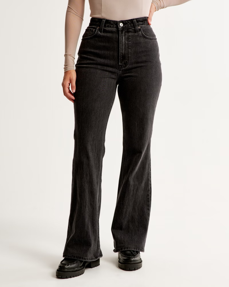 Abercrombie & Fitch + Curve Love High Rise Vintage Flare Jean