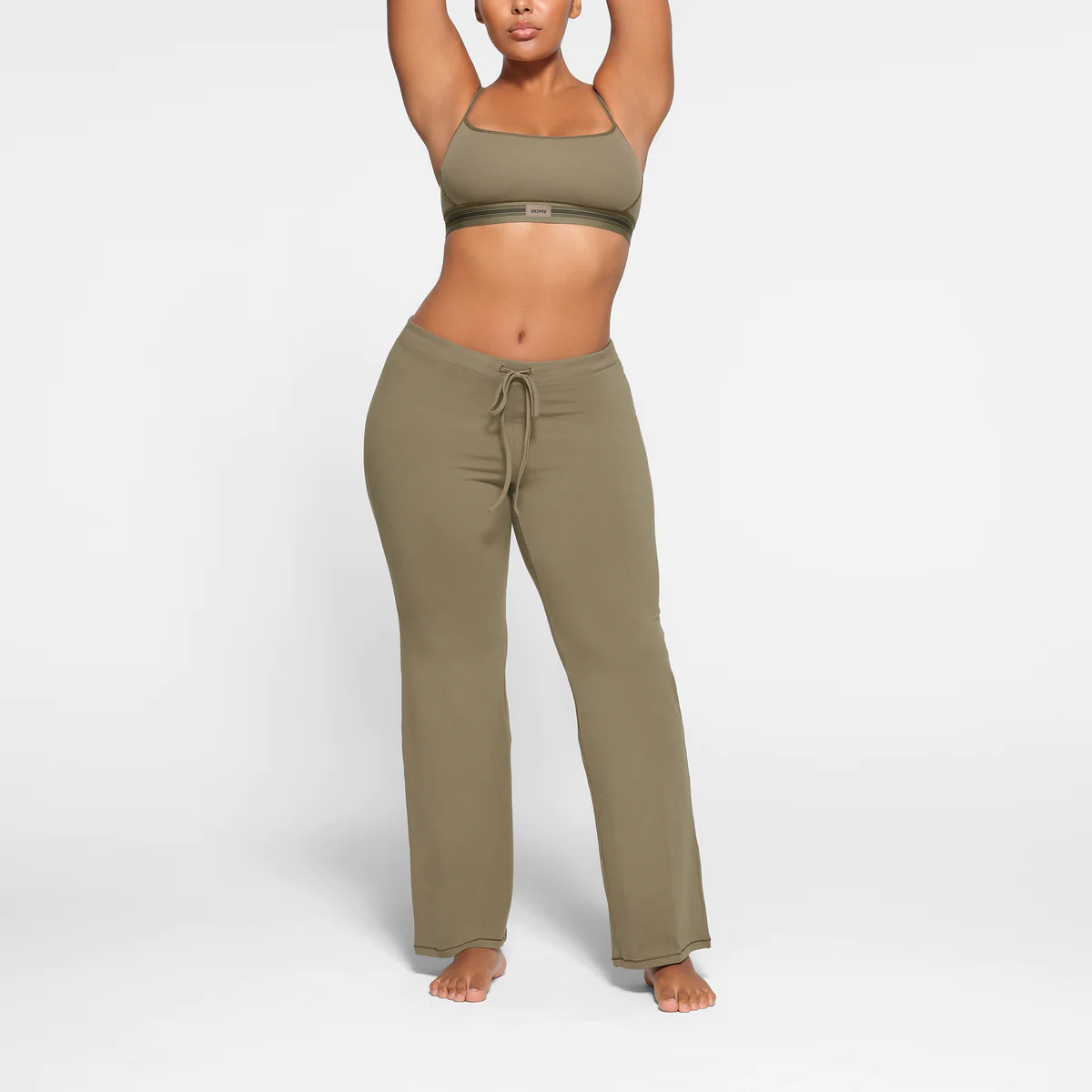 Skims + Cotton Jersey Straight Leg Pant