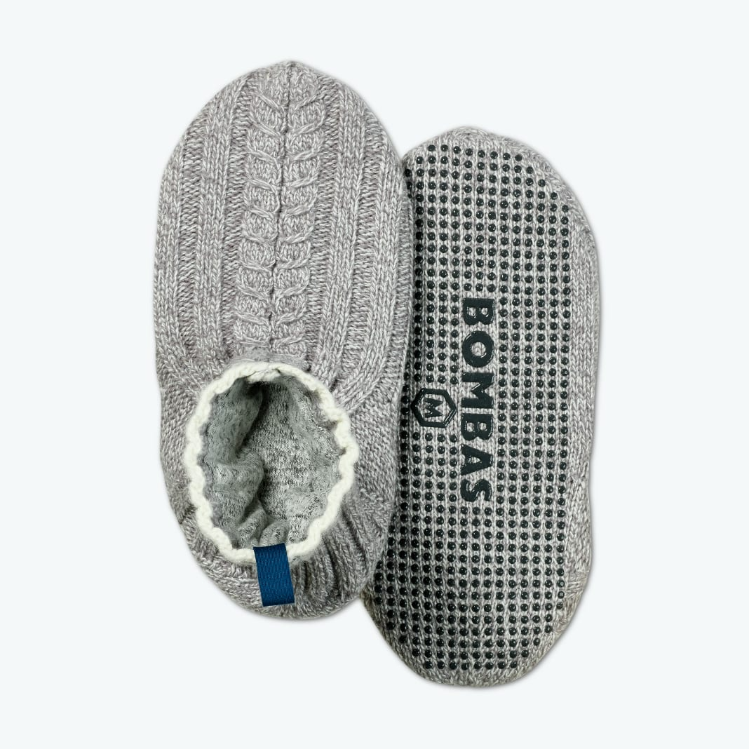 Bombas + Men’s Gripper Slipper Cable Knit