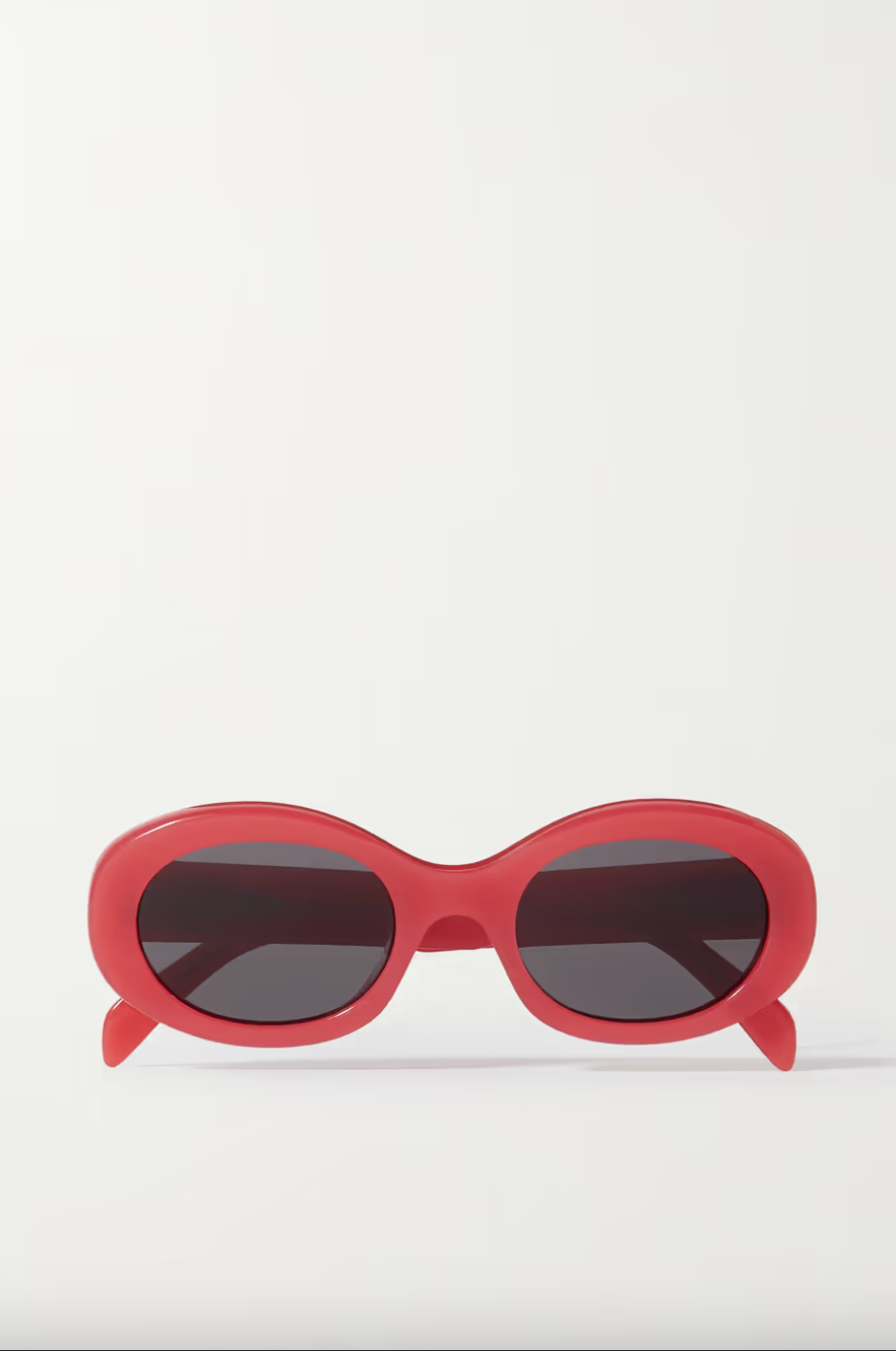 Céline + Triomphe oval-frame acetate sunglasses