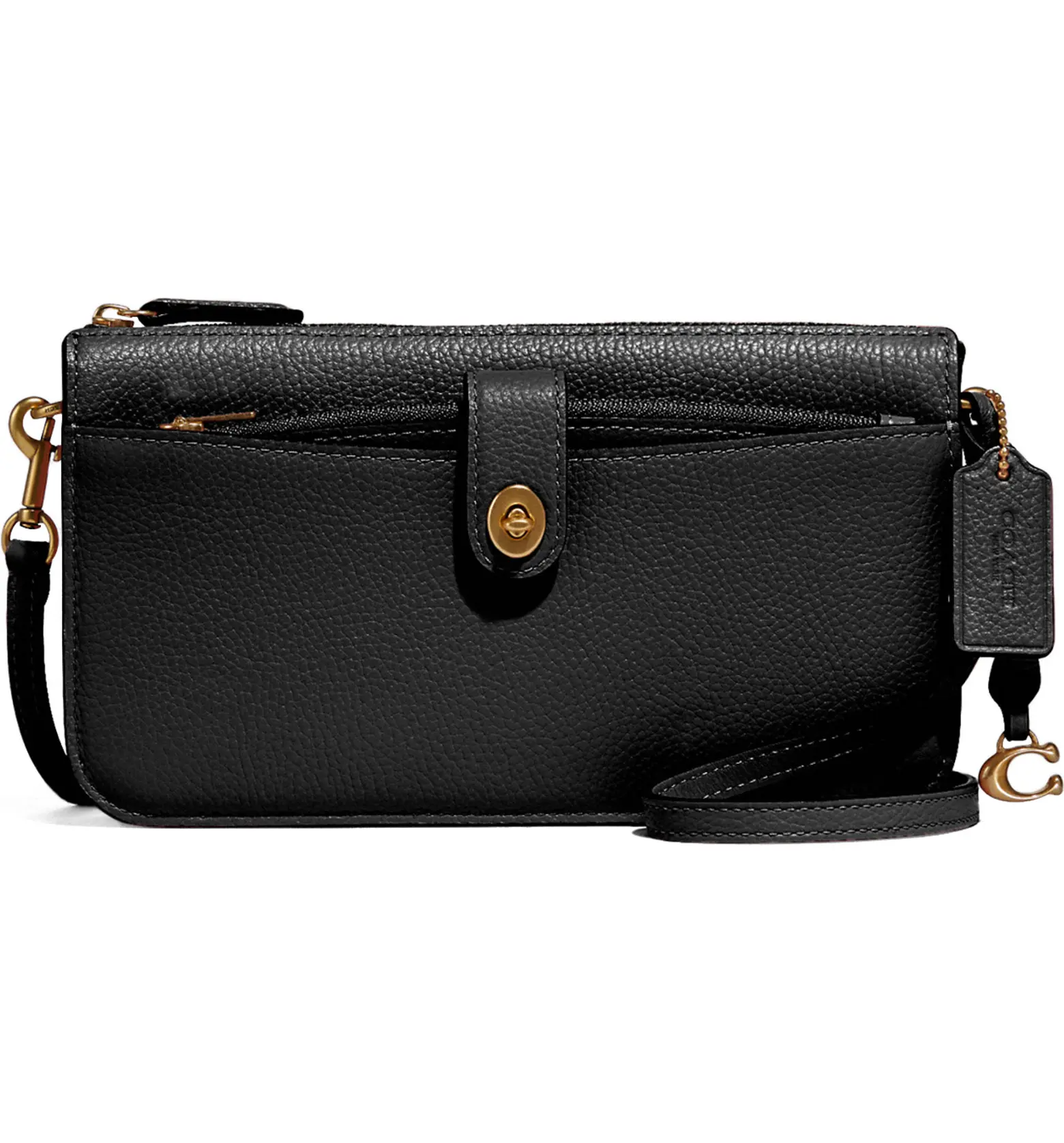 Coach + Noa Turnlock Pebbled Leather Crossbody Bag