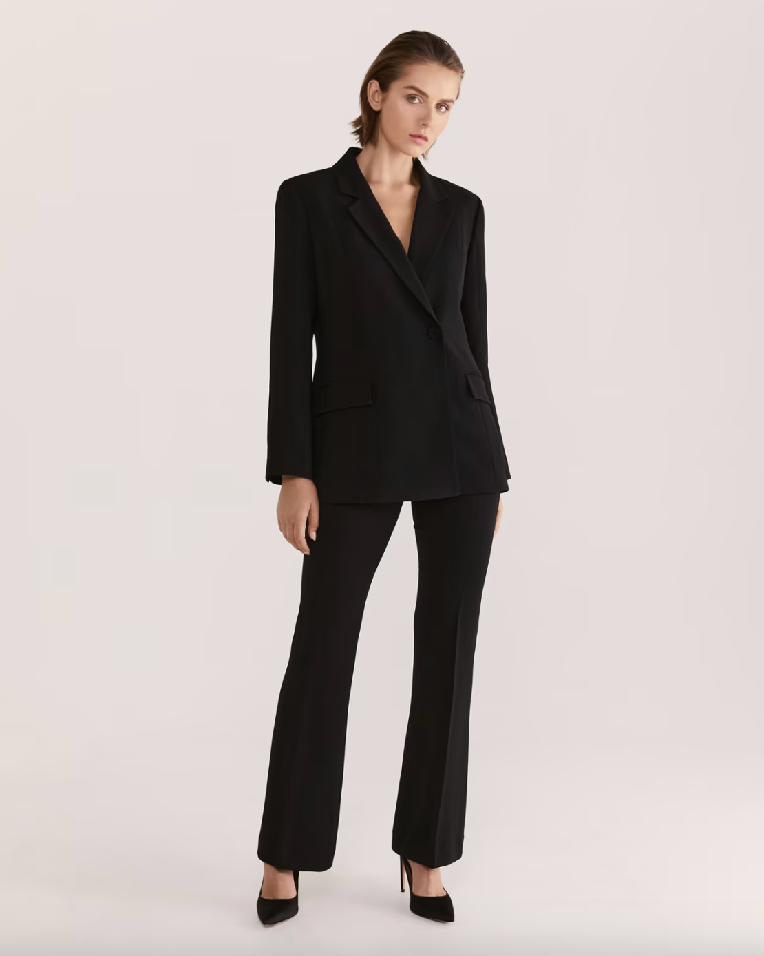 Brushed Wool Suit Supreme Suit Black Supreme ✖️LORO PIANA