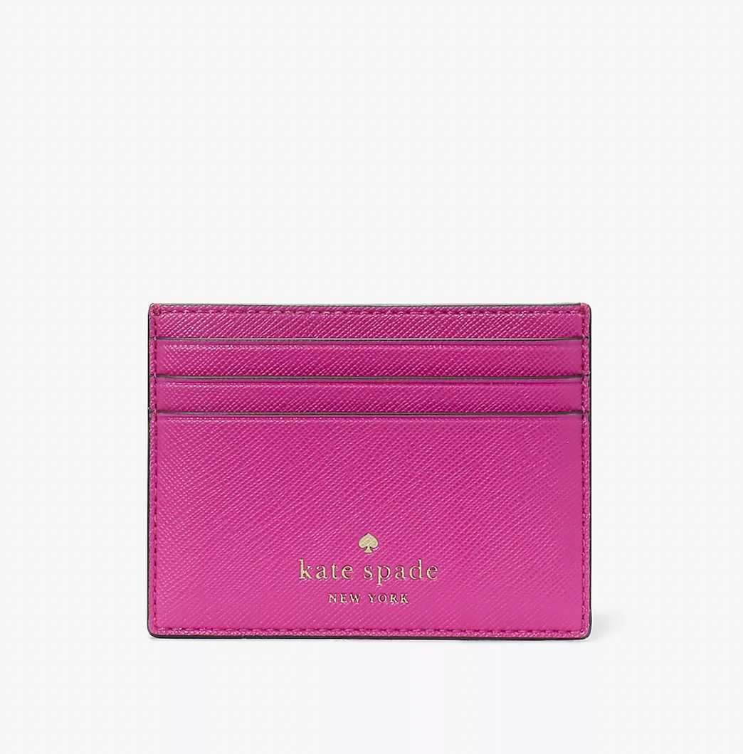 Glitter Card Holder Pink Glitter Kate Spade Wallet Pink Kate Spade