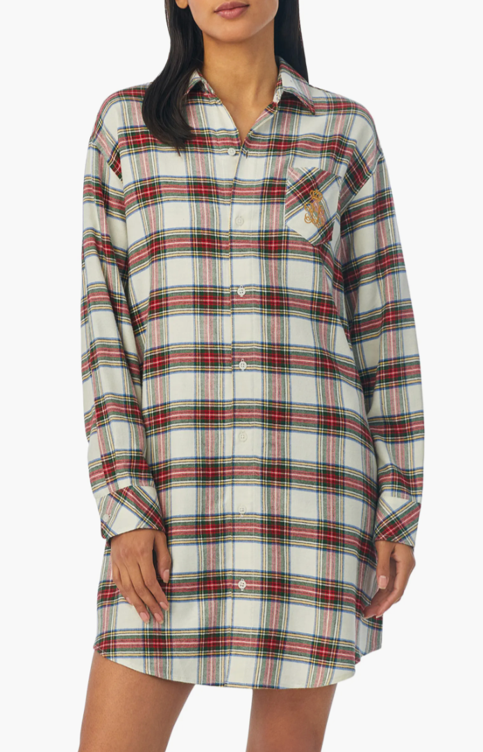 Ralph Lauren + Plaid Sleep Shirt