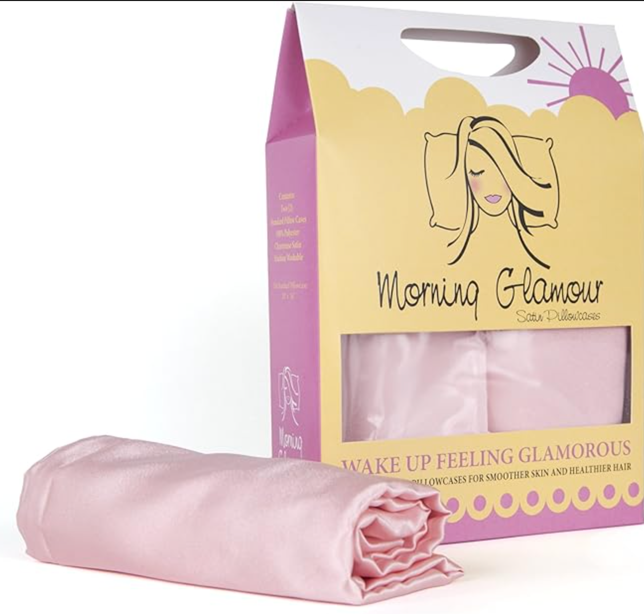 Morning Glamour Signature Pack Box King Satin Pillowcases
