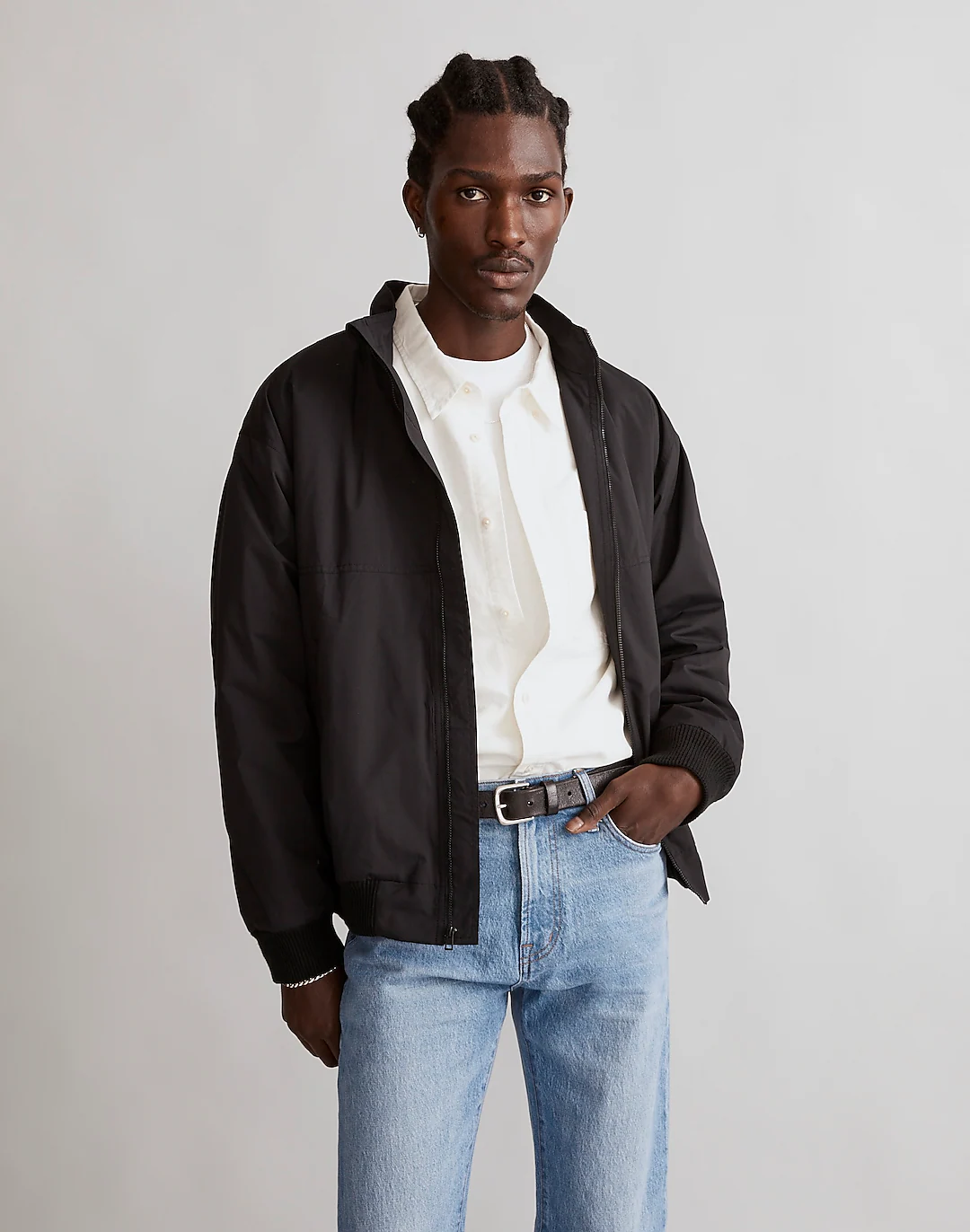 Madwell + Fleece-Lined Bomber Jacket