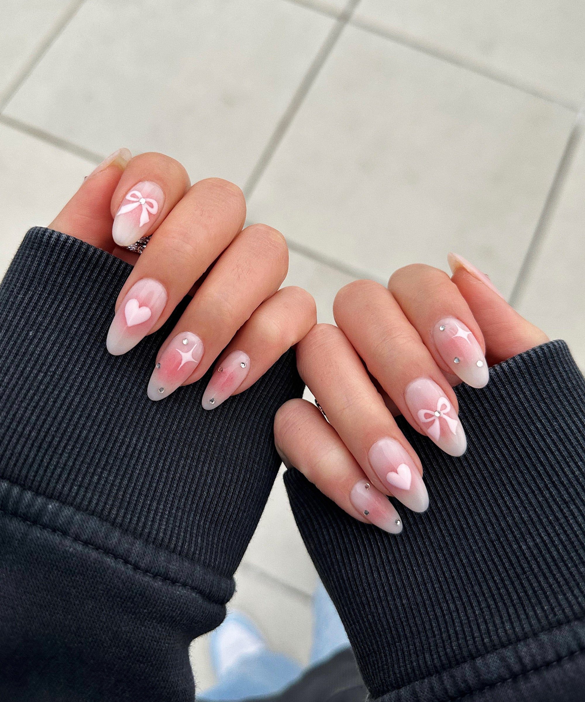 Squared French tip nails! | French tip acrylic nails, French tip nails,  Nails