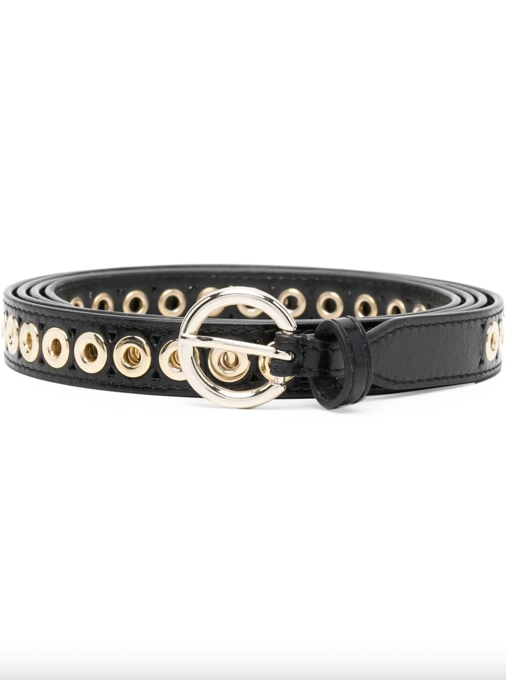 Sandro + Eyelet-Detail Leather Belt