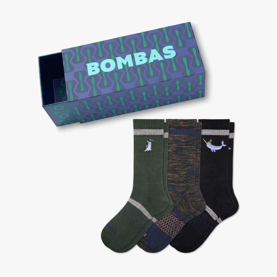 Bombas + Men’s Holiday Calf Sock 3Pack Gift Box