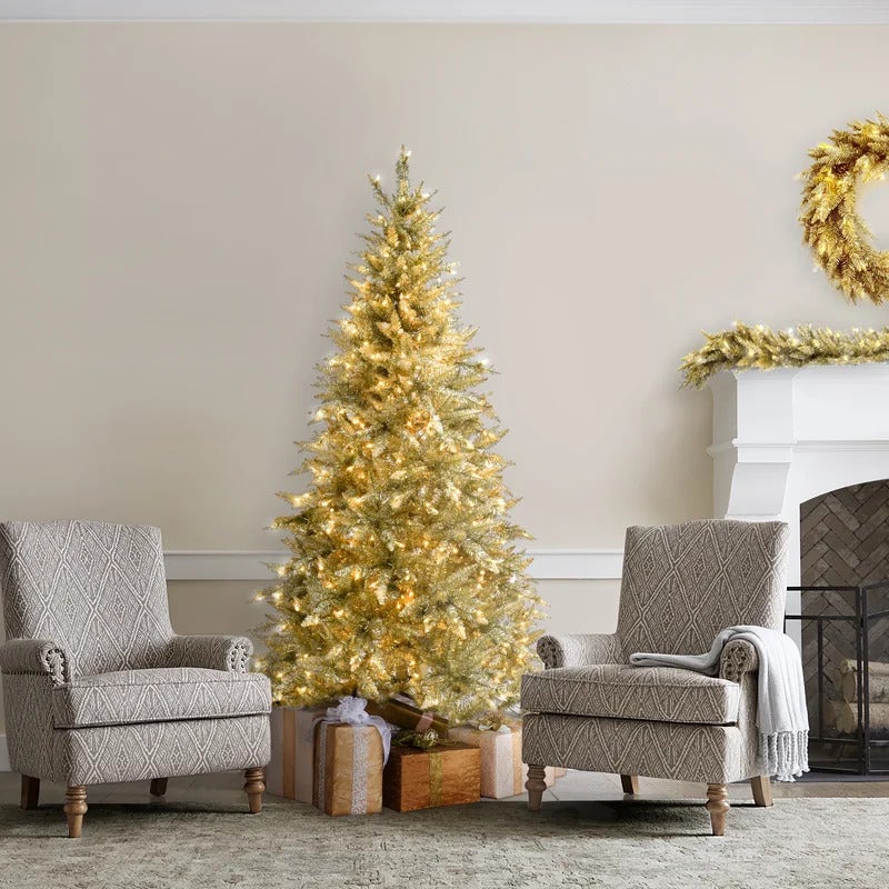 Martha Stewart + Rose Gold Tuscany Tinsel Tree