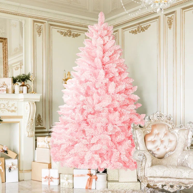 The Holiday Aisle + Six-Inch Pink Christmas Tree