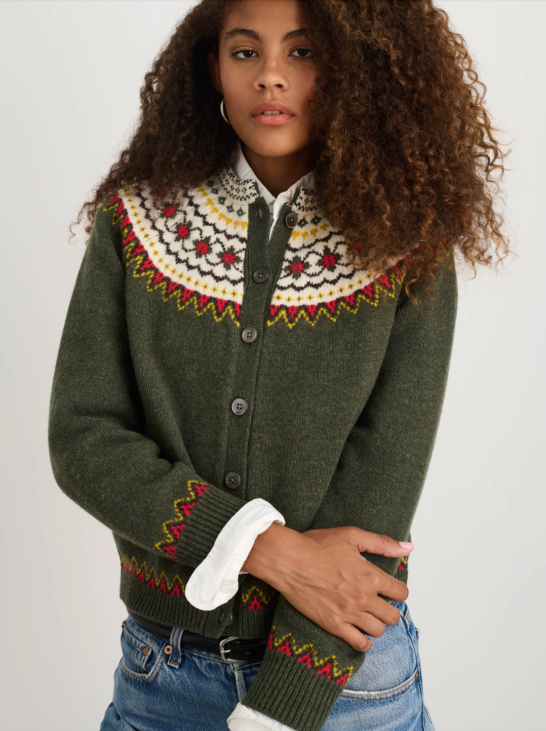 Alex Mill + Hilde Fair Isle Cardigan