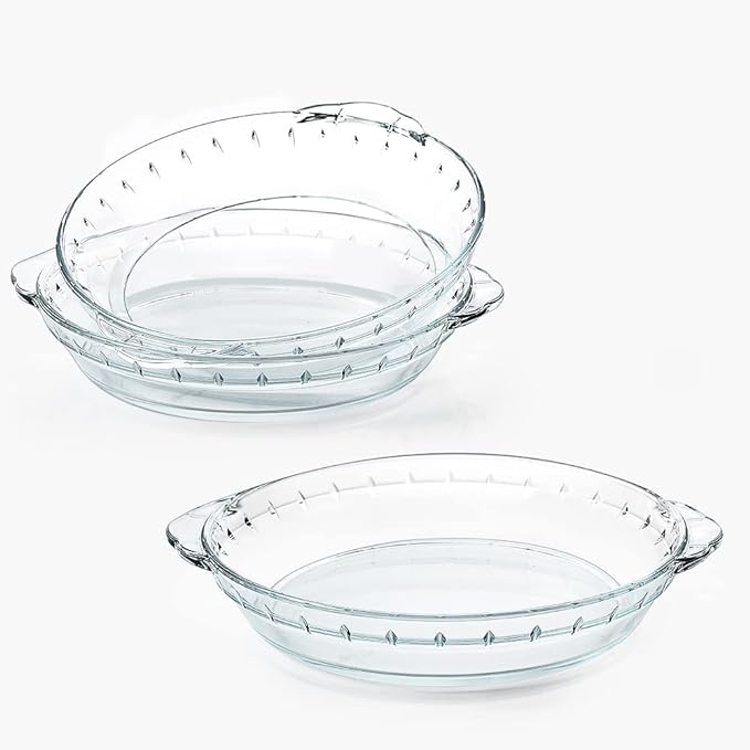 M Mcirco + 3 Packs Glass Pie Plates