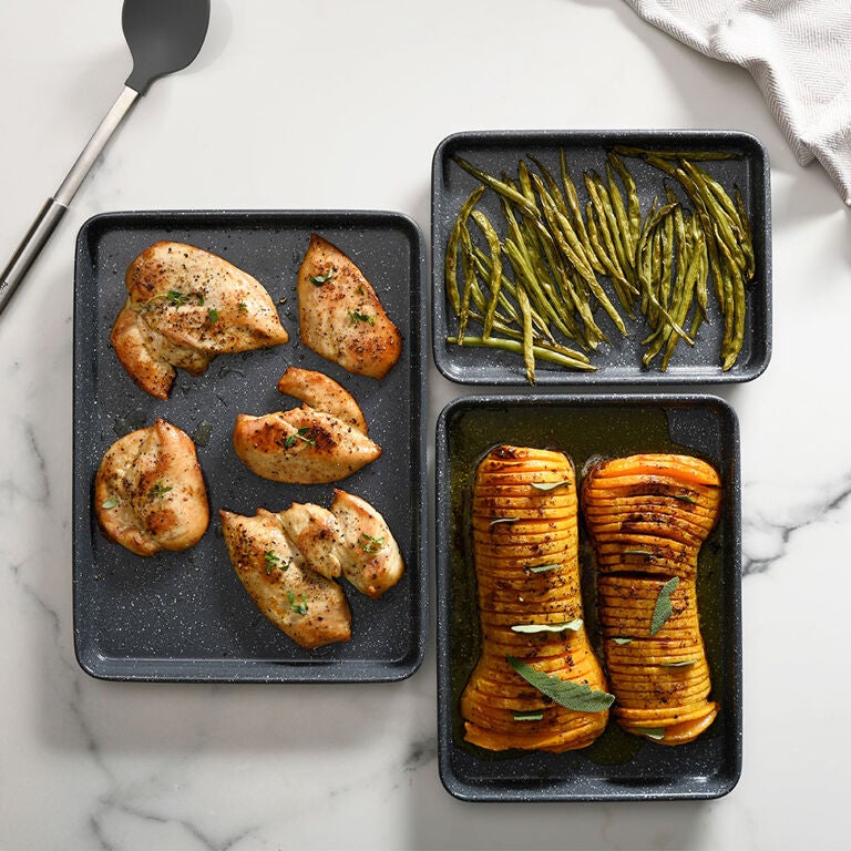 ProCook + NonStick Granite Baking Tray Set