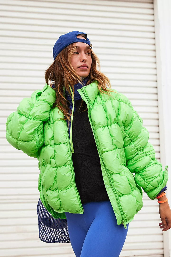 Neon green 2025 puffer jacket
