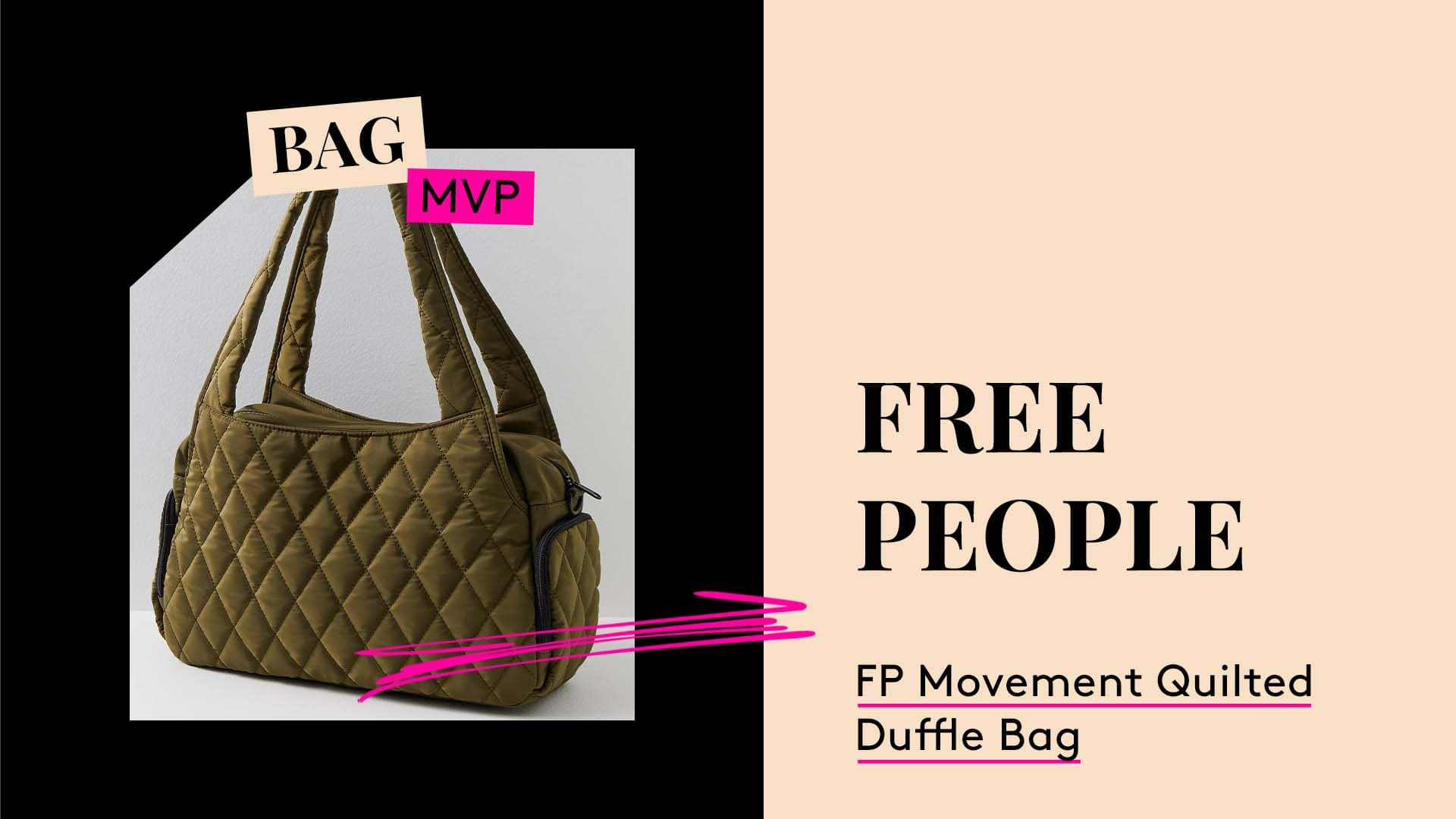Bag MVP. FP Movement Quilted Duffle Bag.