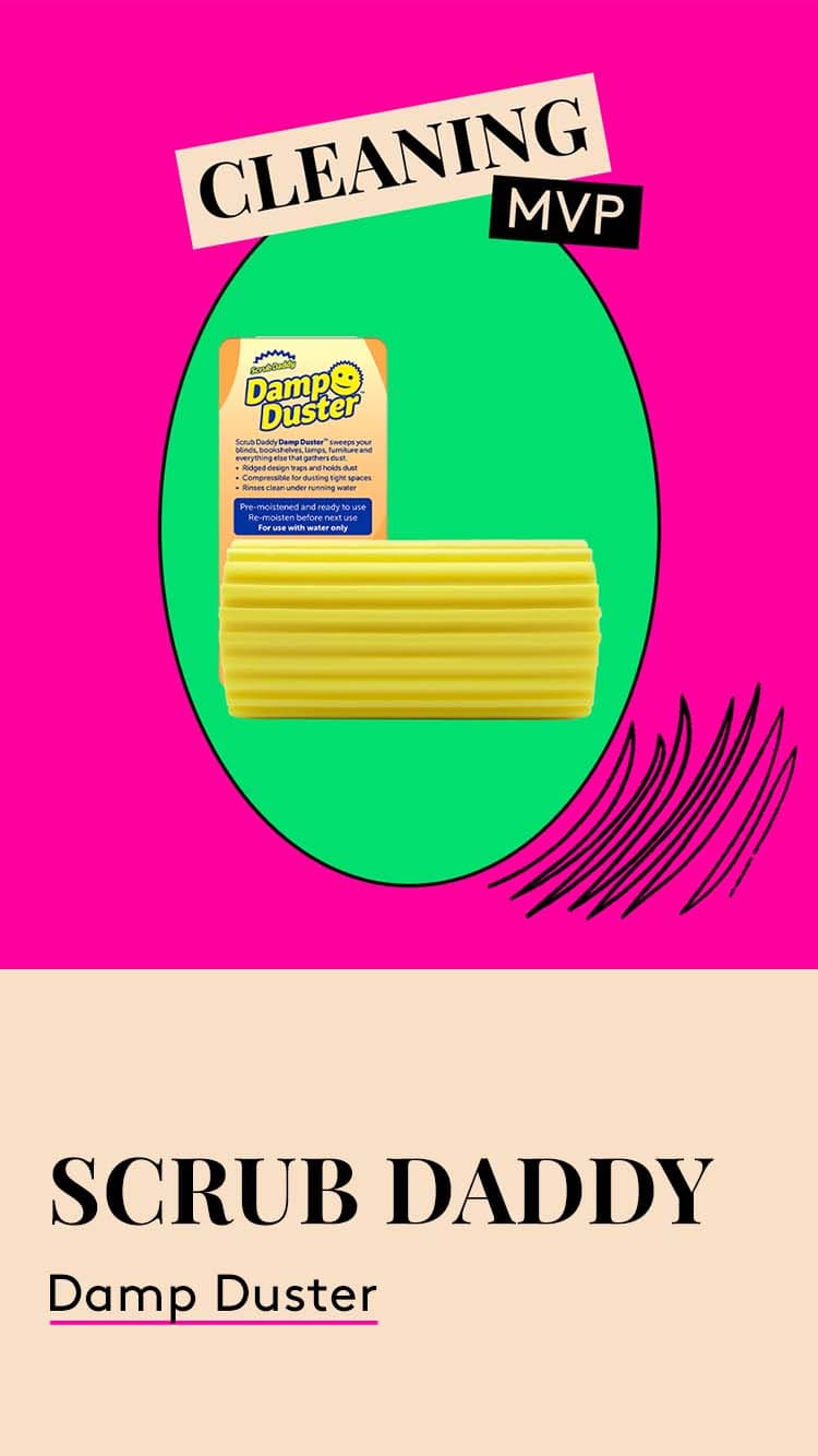 Cleaning MVP. Scrub Daddy Damp Duster.
