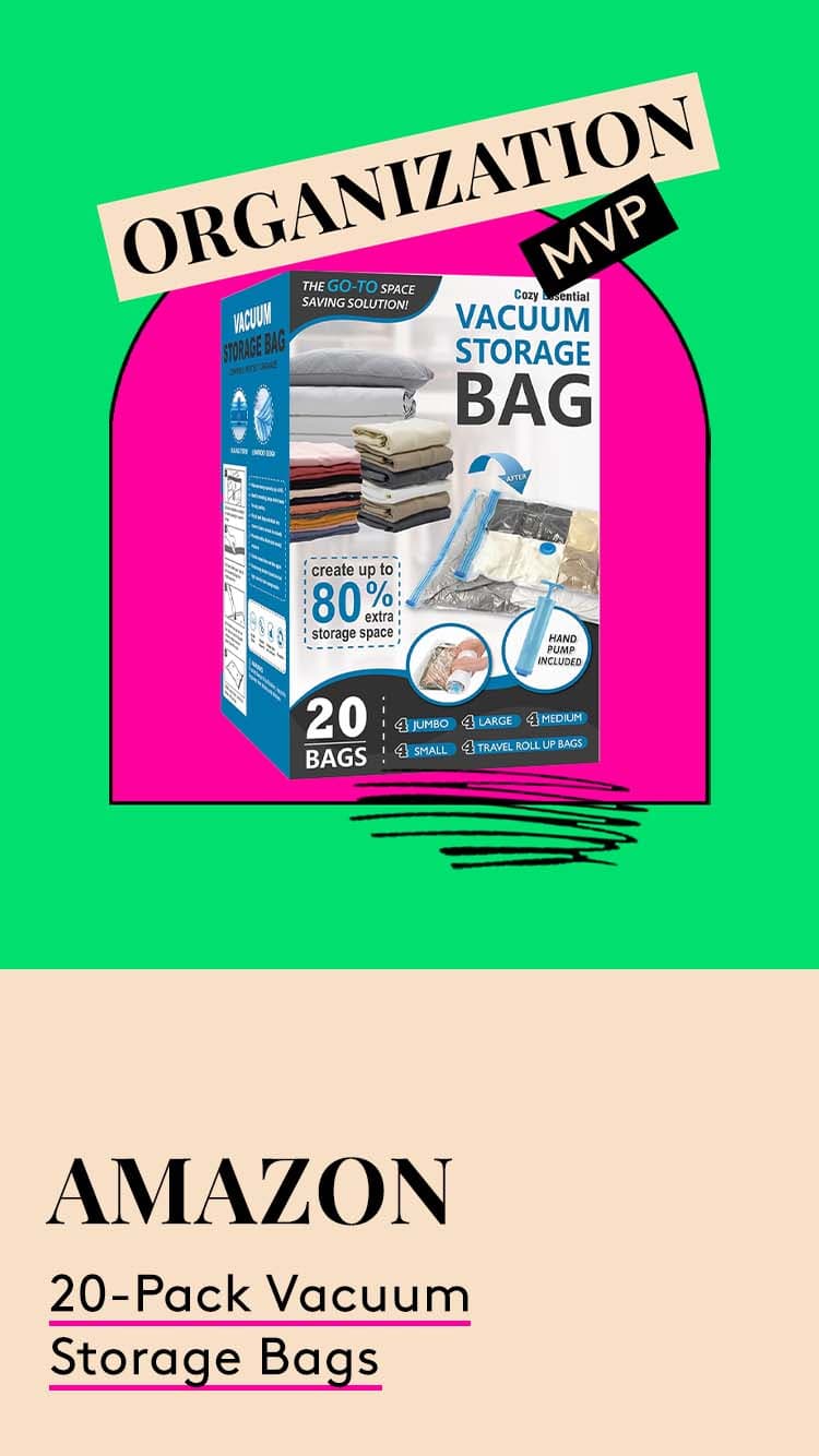 Organization MVP. Amazon 20-Pack Vacuum Storage Bags.