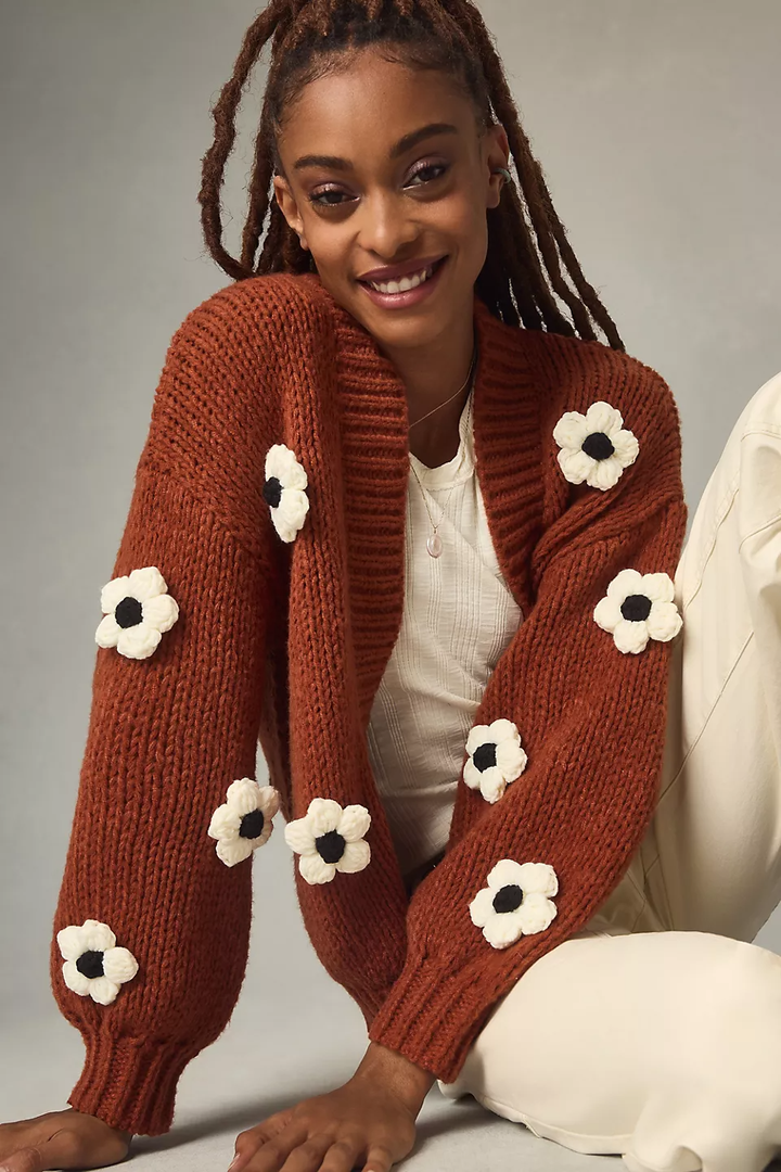 Cardigan sweat top