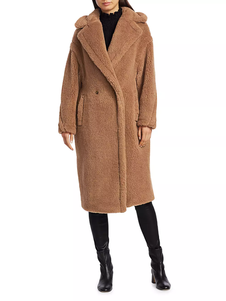 Avec les filles sales faux fur toggle coat