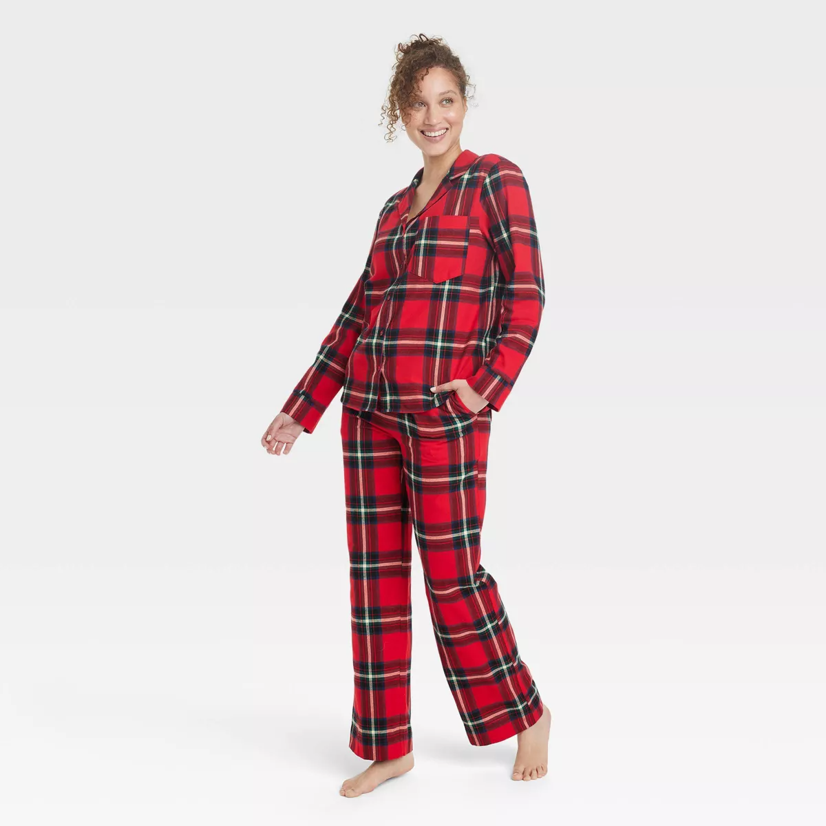 Women's Beautifully Soft Short Sleeve Notch Collar Top And Shorts Pajama  Set - Stars Above™ : Target