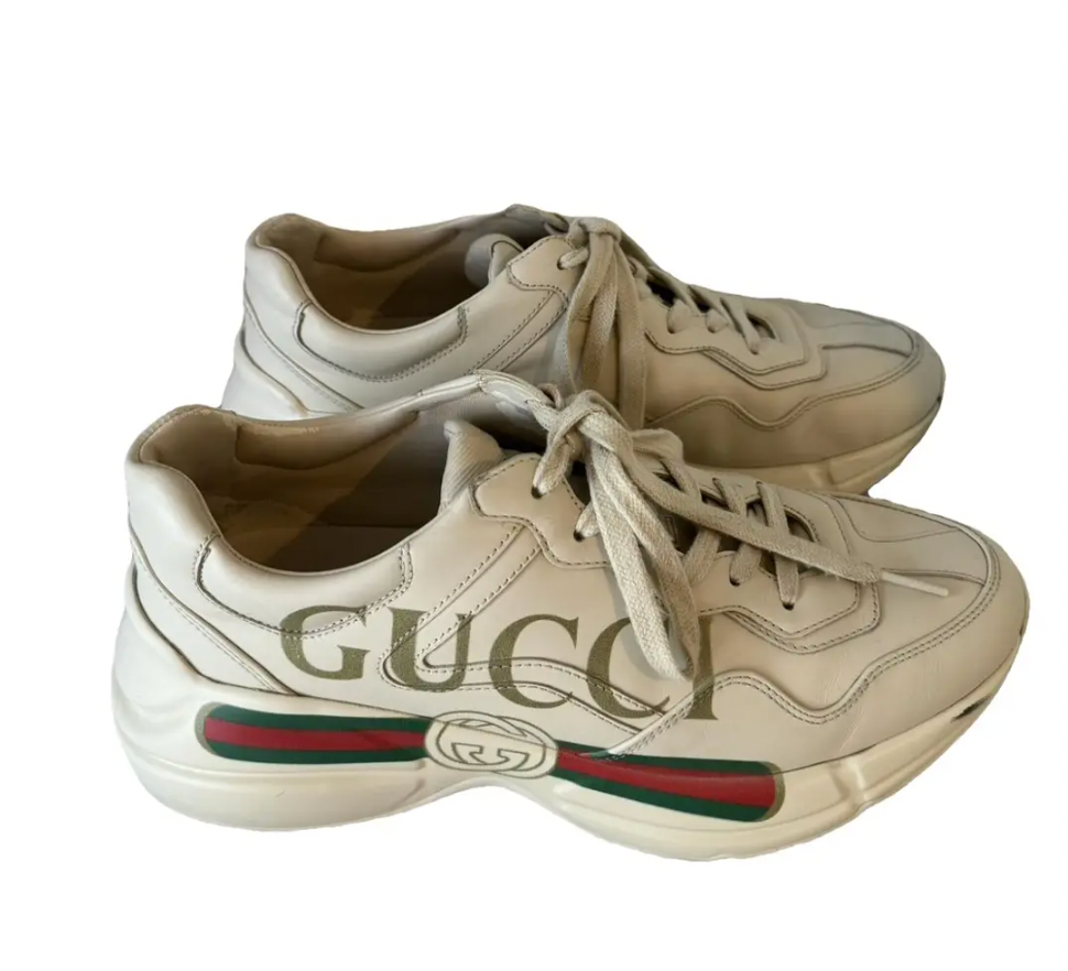 Gucci + Gucci Rhyton Leather Trainers