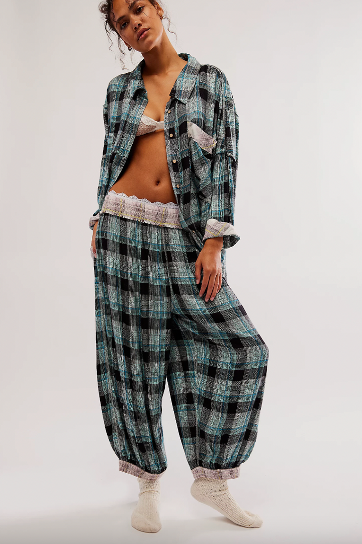 Women's Windowpane Pyjamas